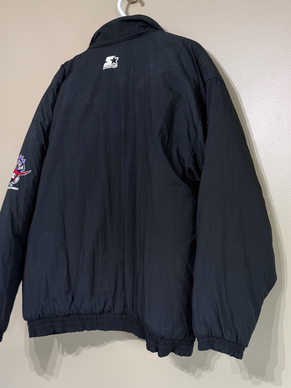Vintage 1994 Starter Toronto Raptors Big Logo Jacket NBA Korea Made Rare - Picture 14 of 15